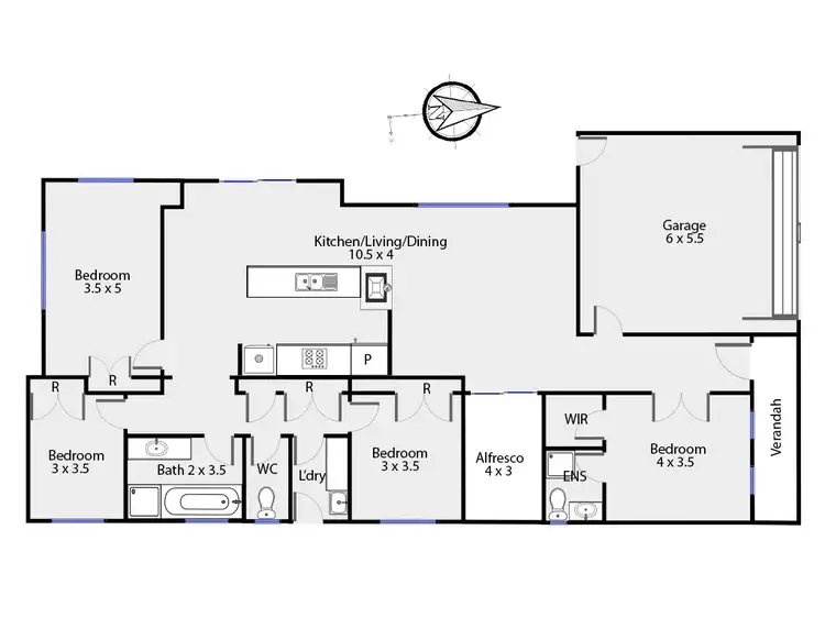 Floorplan of Homely house listing, 9 Namron Court, Miners Rest VIC 3352