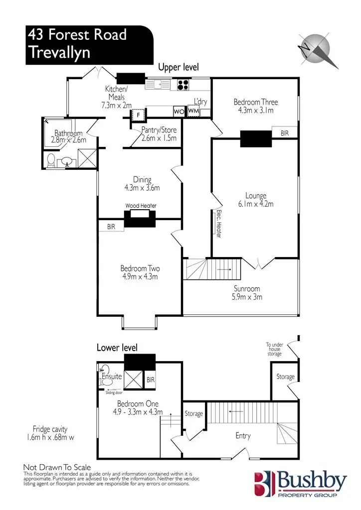 Floorplan of Homely house listing, 43 Forest Road, Trevallyn TAS 7250