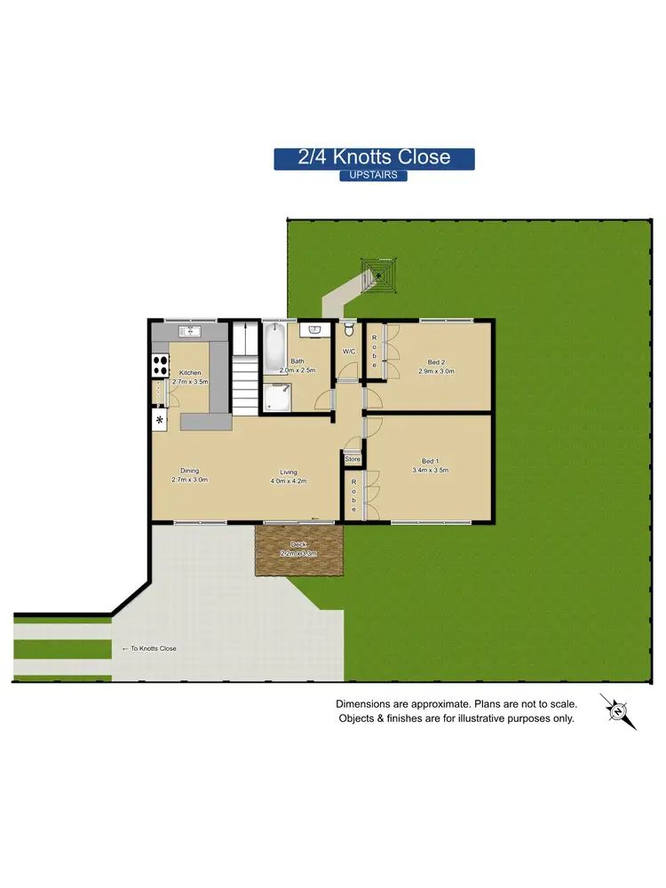 Floorplan of Homely house listing, 2/4 Knotts Close, Grafton NSW 2460