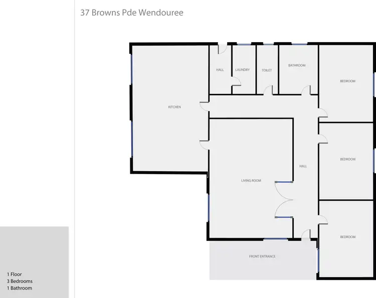 Floorplan of Homely house listing, 37 Browns Parade, Wendouree VIC 3355