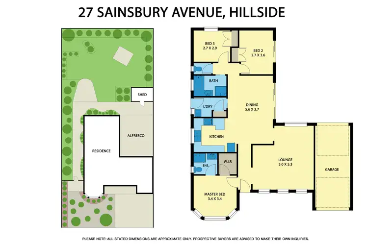 Floorplan of Homely house listing, 27 Sainsbury Avenue, Hillside VIC 3037