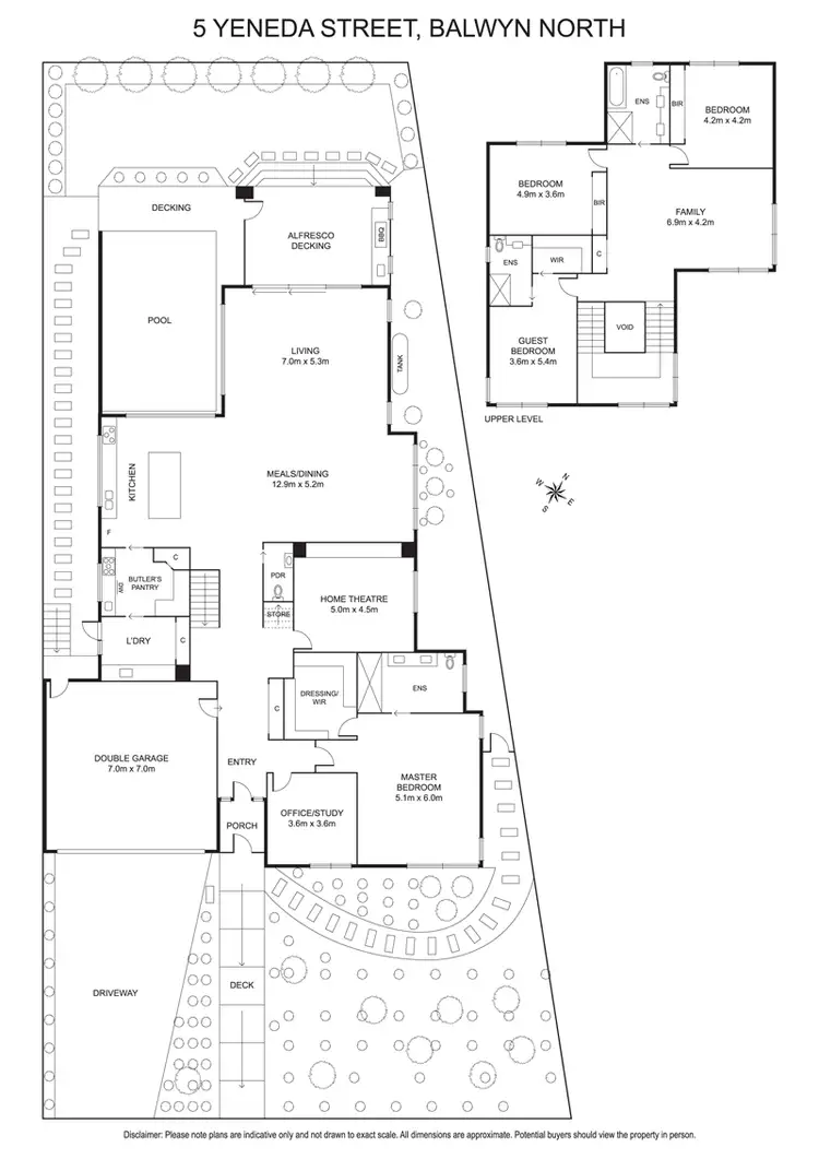 Floorplan of Homely house listing, 5 Yeneda Street, Balwyn North VIC 3104