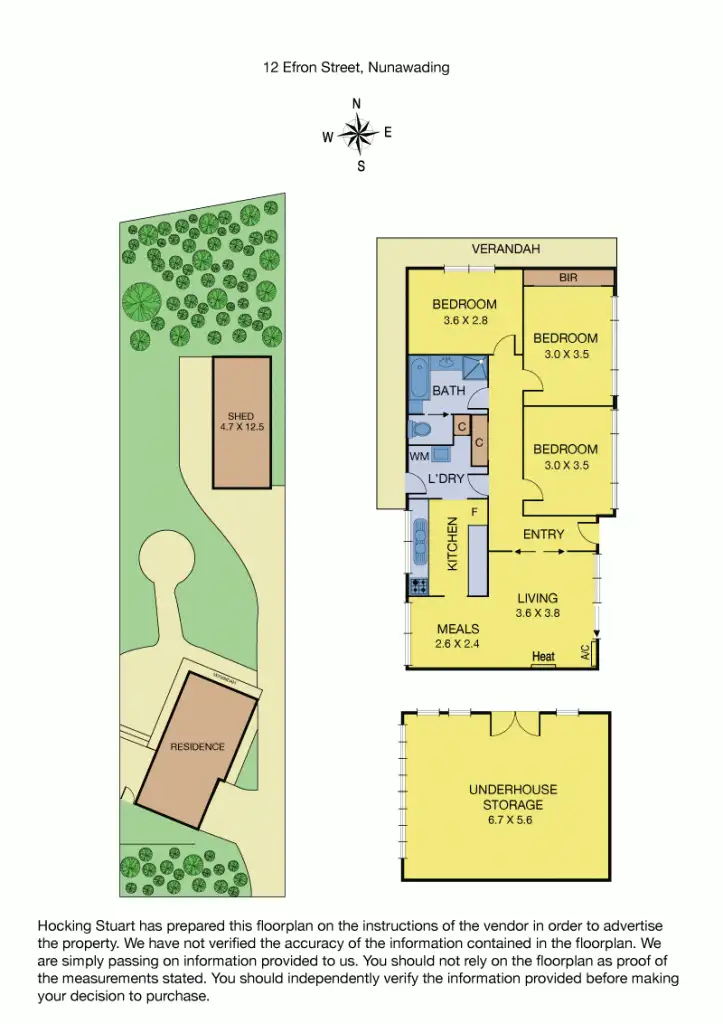 Floorplan of Homely house listing, 12 Efron Street, Nunawading VIC 3131