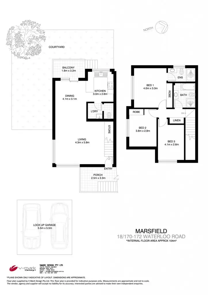 Floorplan of Homely townhouse listing, 18/170-172 Waterloo Road, Marsfield NSW 2122