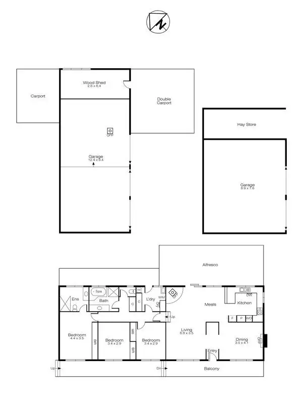 Floorplan of Homely house listing, 24 Bankin St, Learmonth VIC 3352