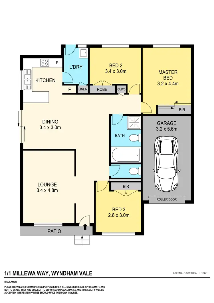 Floorplan of Homely house listing, 1/1 Millewa Way, Wyndham Vale VIC 3024
