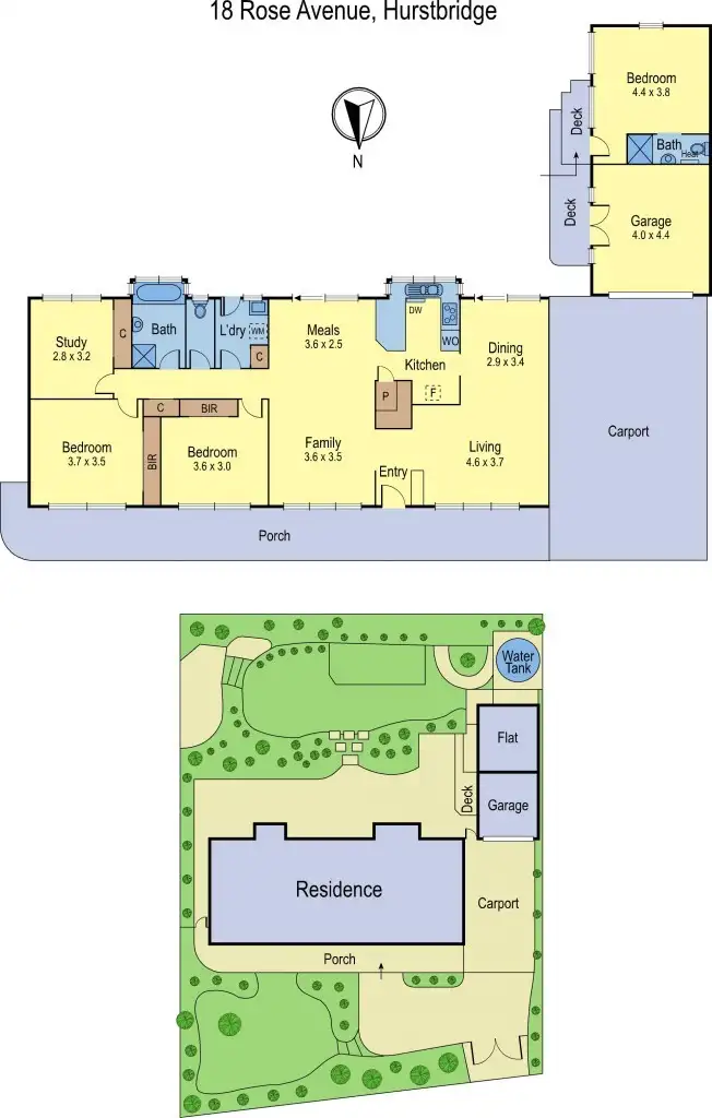 Floorplan of Homely house listing, 18 Rose Avenue, Hurstbridge VIC 3099