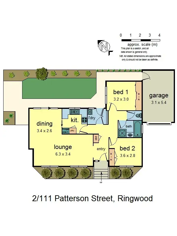 Floorplan of Homely unit listing, 2/111 Patterson Street, Ringwood East VIC 3135