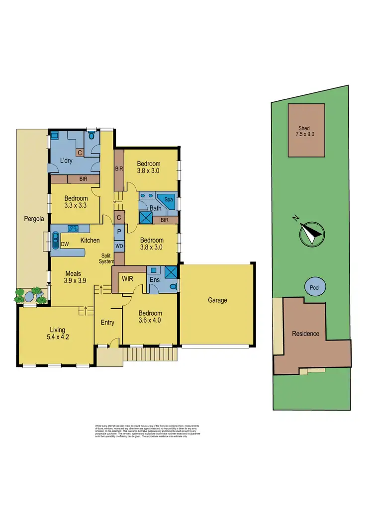 Floorplan of Homely house listing, 18 Oronsay Cres, Diamond Creek VIC 3089
