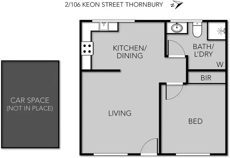 Floorplan of Homely apartment listing, 2/106 Keon Street, Thornbury VIC 3071