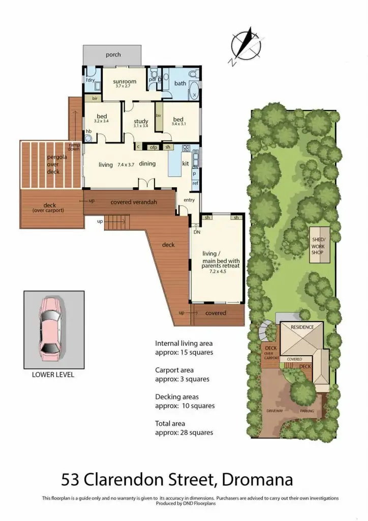 Floorplan of Homely house listing, 53 Clarendon Street, Dromana VIC 3936