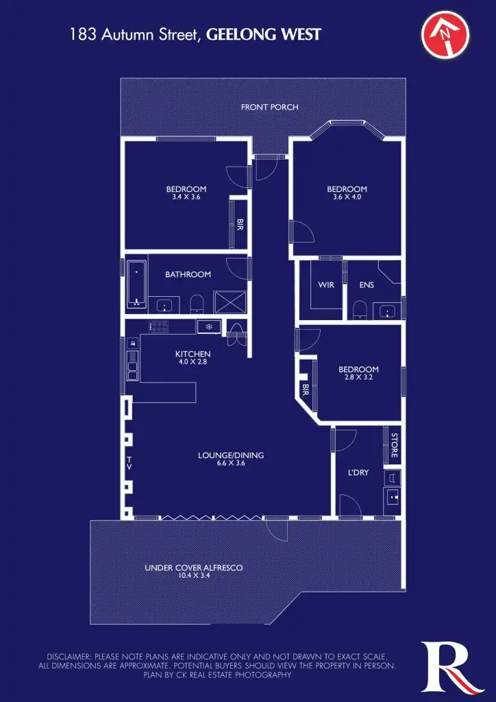 Floorplan of Homely house listing, 183 Autumn Street, Geelong West VIC 3218