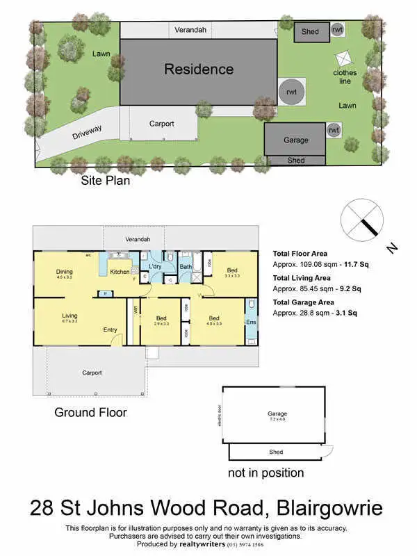 Floorplan of Homely house listing, 28 St Johns Wood Road, Blairgowrie VIC 3942