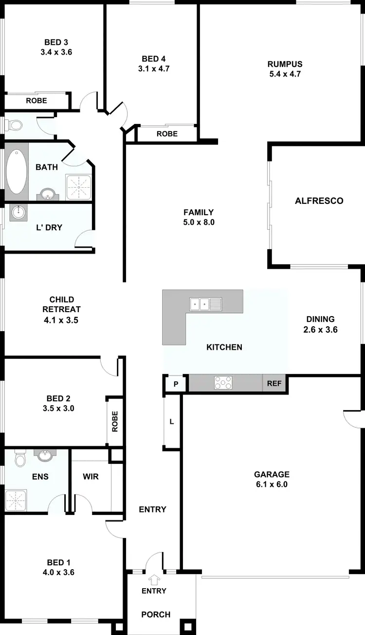 Floorplan of Homely house listing, 22 Argyle Way, Taylors Hill VIC 3037