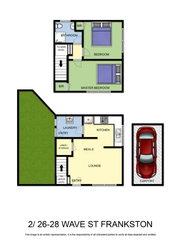 Floorplan of Homely unit listing, 2/26-28 Wave Street, Frankston VIC 3199