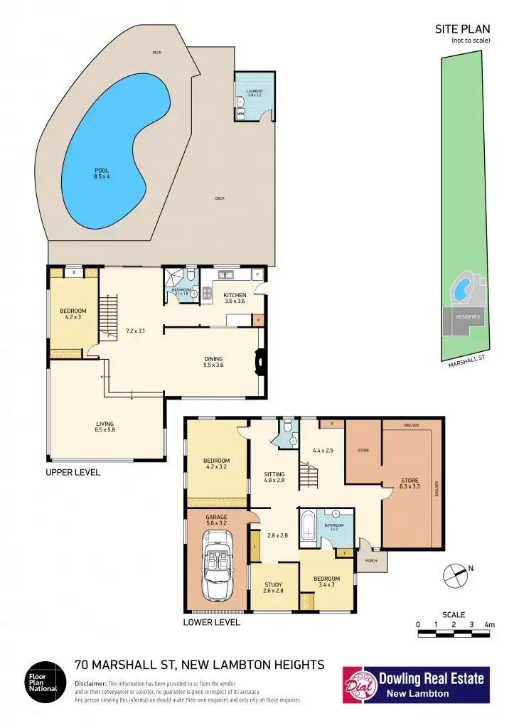 Floorplan of Homely house listing, 70 Marshall Street, New Lambton Heights NSW 2305