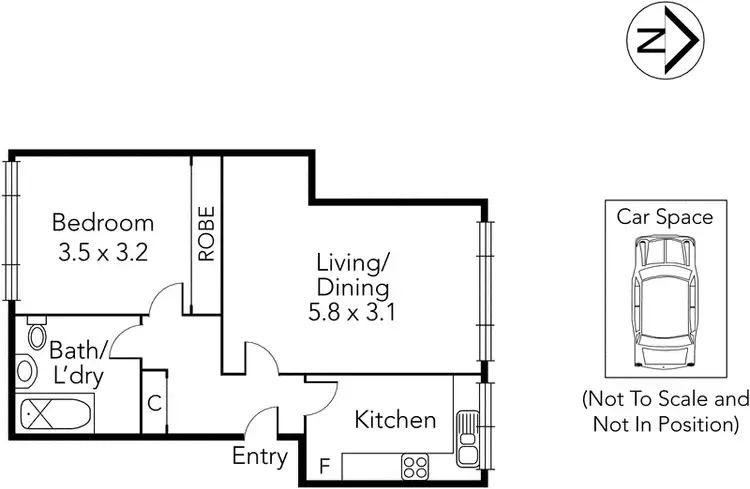 Floorplan of Homely apartment listing, 12/12 Belmont Avenue, Glen Iris VIC 3146