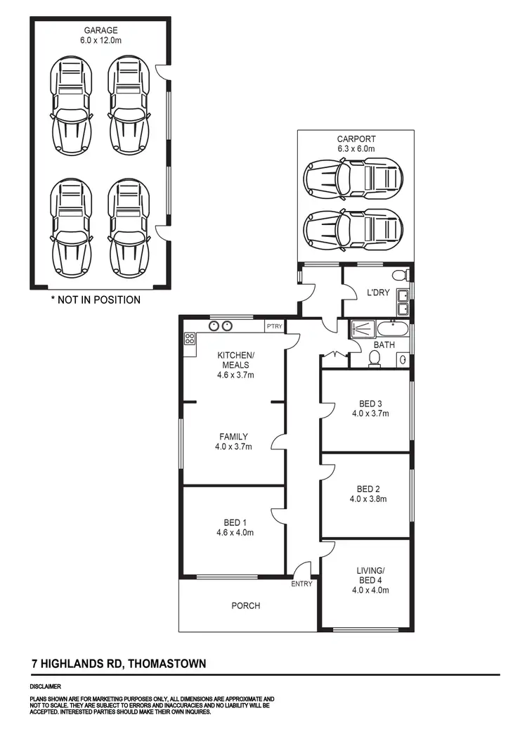 Floorplan of Homely house listing, 7 Highlands Road, Thomastown VIC 3074