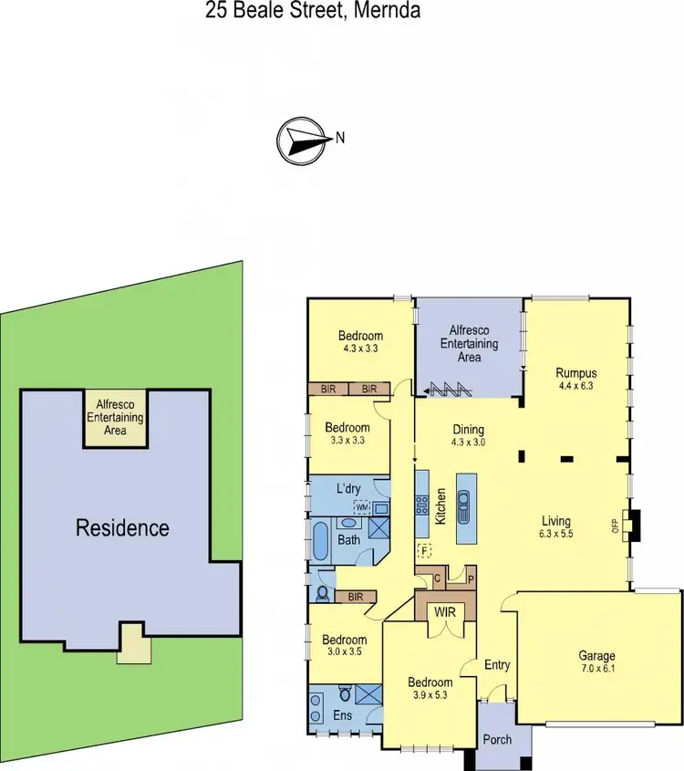 Floorplan of Homely house listing, 25 Beale Street, Mernda VIC 3754