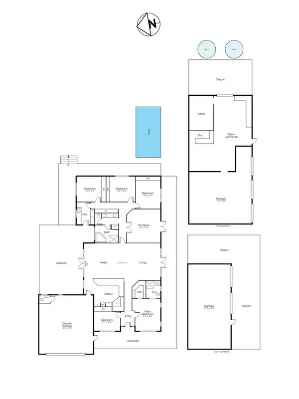 Floorplan of Homely house listing, 44 Tallowwood Rise, Invermay VIC 3352