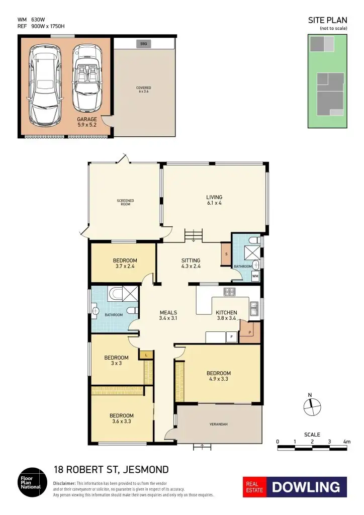 Floorplan of Homely house listing, 18 Robert Street, Jesmond NSW 2299