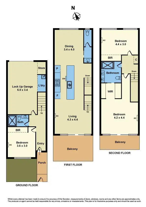 Floorplan of Homely townhouse listing, 5/57 Blyth Street, Altona VIC 3018
