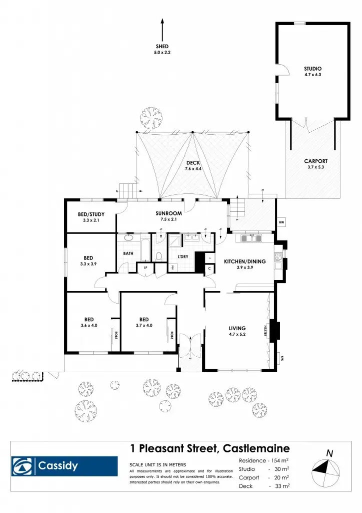 Floorplan of Homely house listing, 1 Pleasant Street, Castlemaine VIC 3450