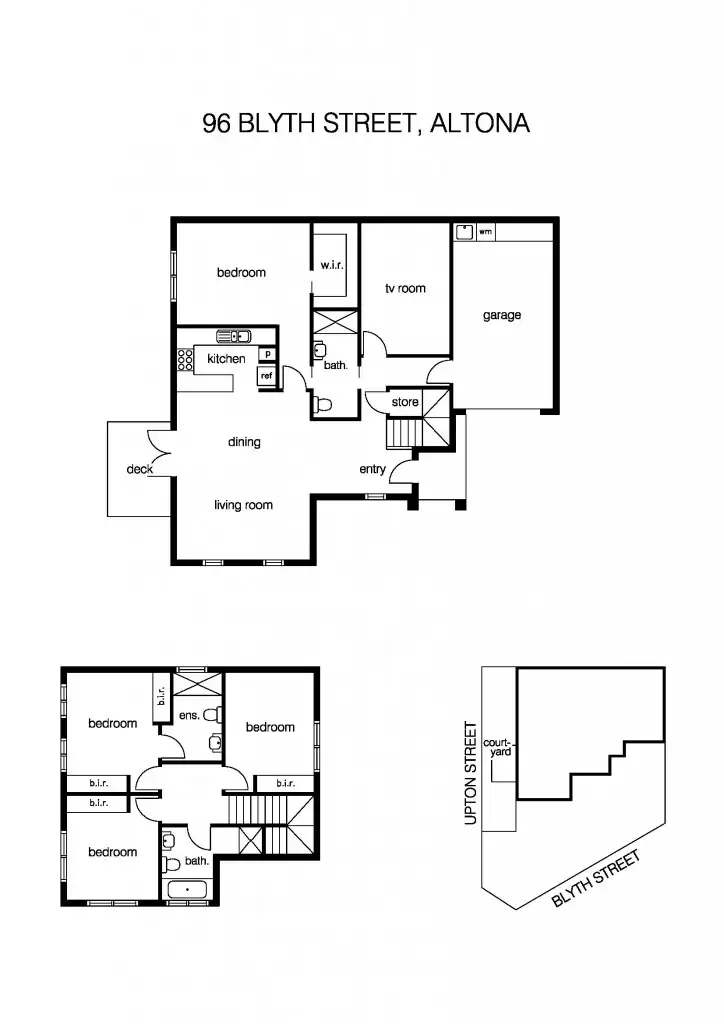 Floorplan of Homely townhouse listing, 96 Blyth Street, Altona VIC 3018