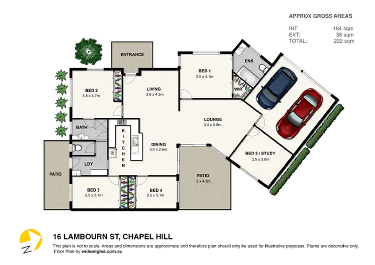 Floorplan of Homely house listing, 16 Lambourn Street, Chapel Hill QLD 4069