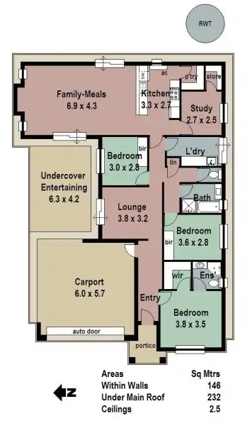 Floorplan of Homely house listing, 5 Monks Avenue, Littlehampton SA 5250