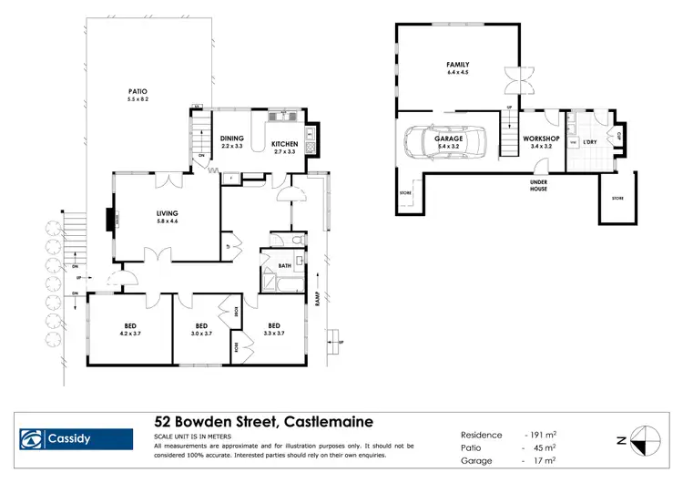 Floorplan of Homely house listing, 52 Bowden Street, Castlemaine VIC 3450