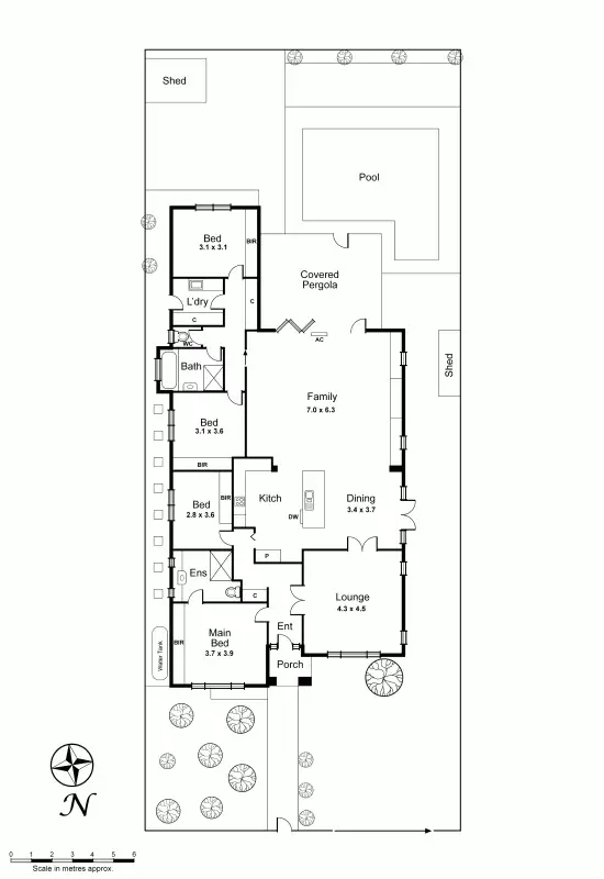 Floorplan of Homely house listing, 18 Glover Street, Bentleigh East VIC 3165