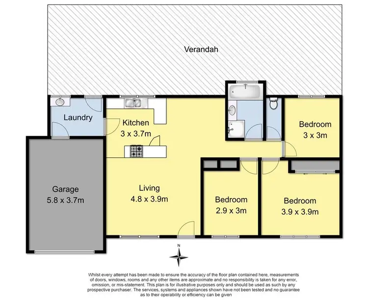Floorplan of Homely house listing, 32 Murrell Street, Birregurra VIC 3242