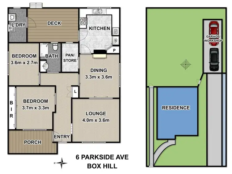 Floorplan of Homely house listing, 6 Parkside Avenue, Box Hill VIC 3128