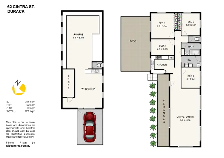 Floorplan of Homely house listing, 62 Cintra Street, Durack QLD 4077
