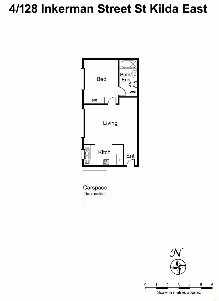 Floorplan of Homely apartment listing, 4/128 Inkerman Street, St Kilda East VIC 3183