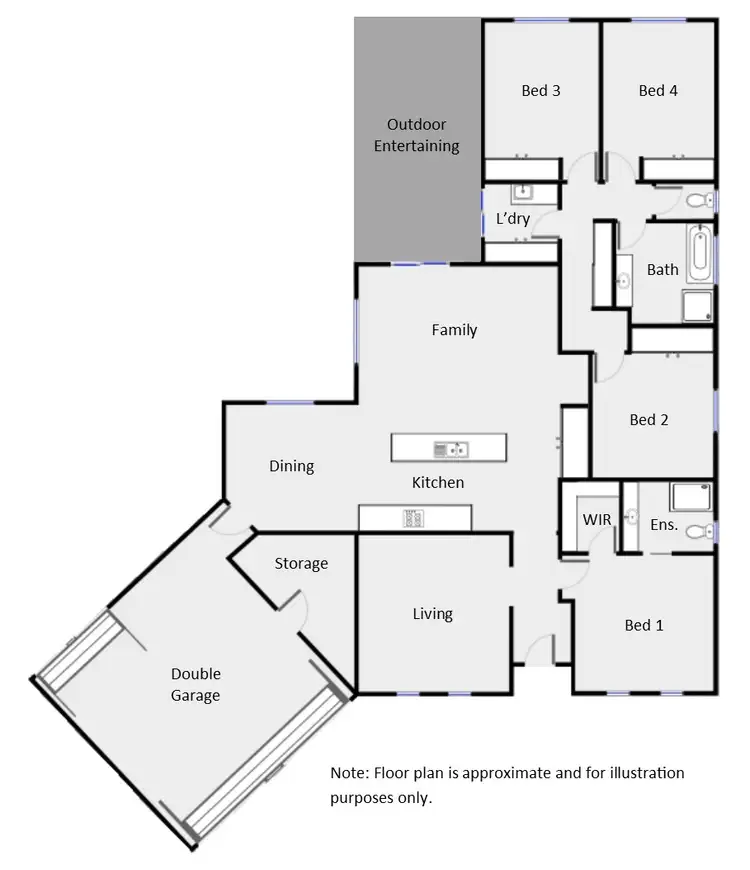 Floorplan of Homely house listing, 2 Banjo Court, Mildura VIC 3500