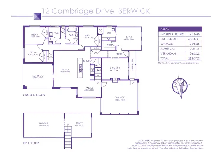 Floorplan of Homely house listing, 12 Cambridge Drive, Berwick VIC 3806