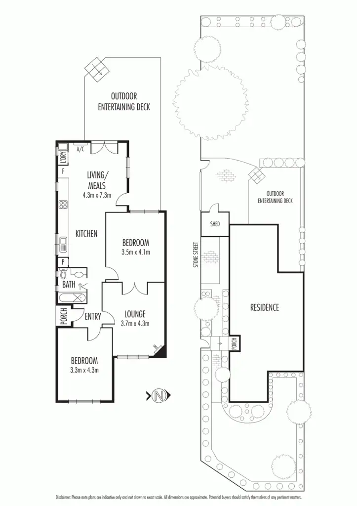 Floorplan of Homely semi-detached listing, 9 Sussex Road, Caulfield South VIC 3162