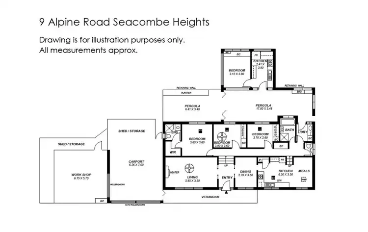 Floorplan of Homely house listing, 9 Alpine Road, Seacombe Heights SA 5047