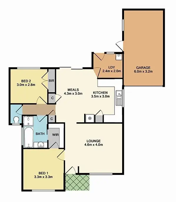 Floorplan of Homely house listing, 4/38 Fir Street, Whittlesea VIC 3757