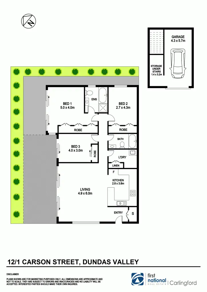 Floorplan of Homely villa listing, 12/1 Carson Street, Dundas Valley NSW 2117