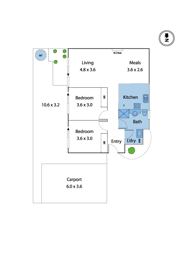 Floorplan of Homely house listing, 2/37 Sredna Street, West Footscray VIC 3012
