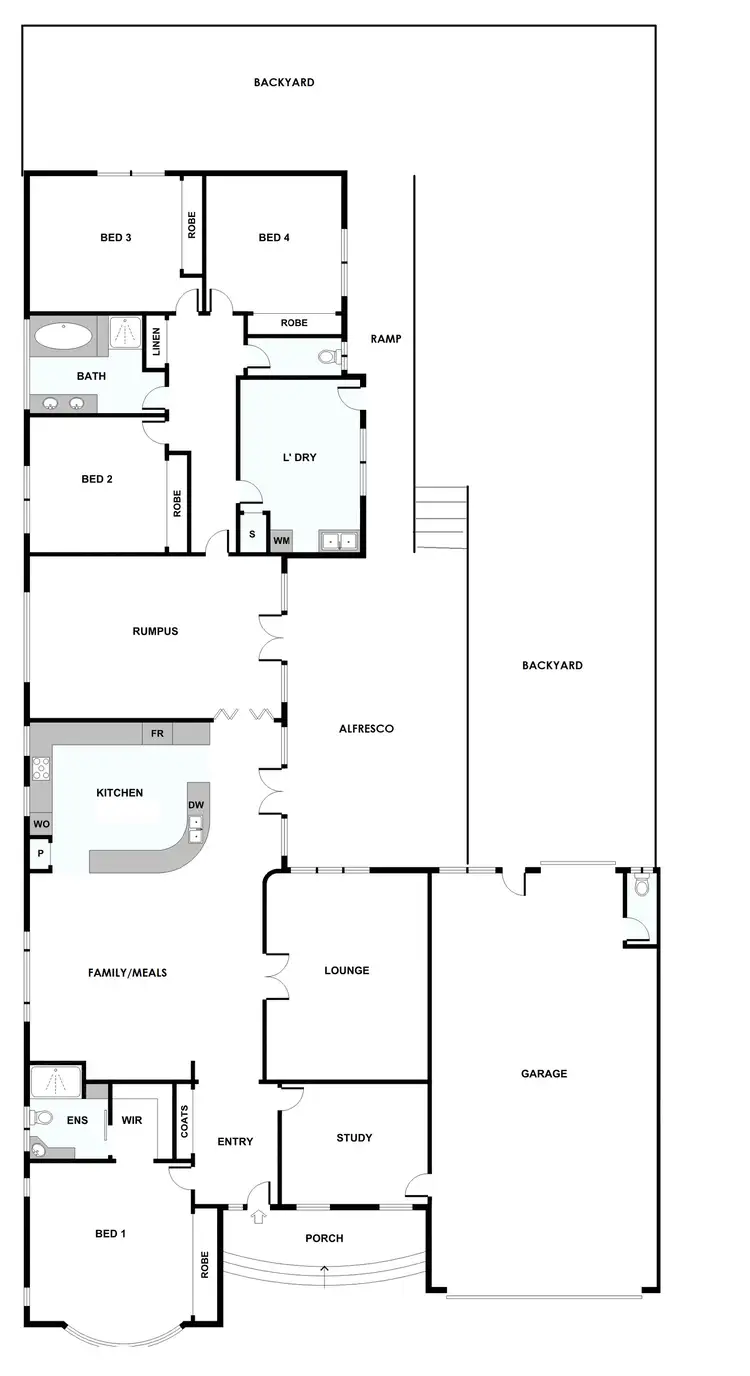 Floorplan of Homely house listing, 24 Royal Crescent, Hillside VIC 3037