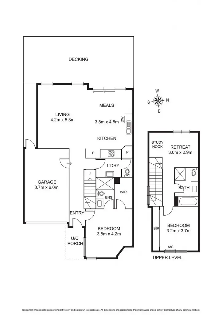 Floorplan of Homely townhouse listing, 2/31 Princess Street, Fawkner VIC 3060
