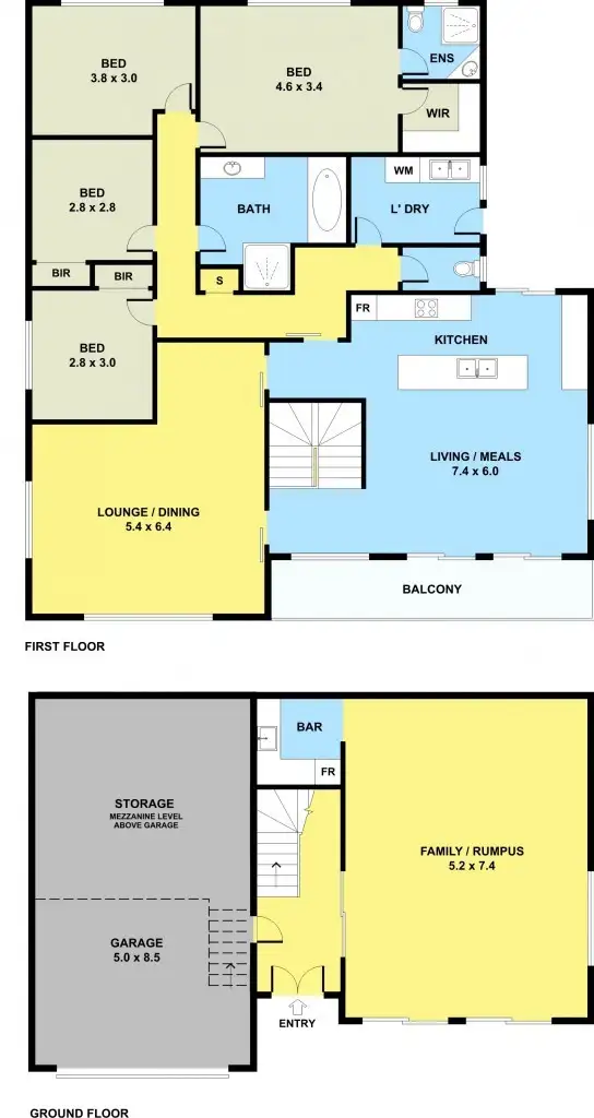 Floorplan of Homely house listing, 46 Centre Way, Glenroy VIC 3046