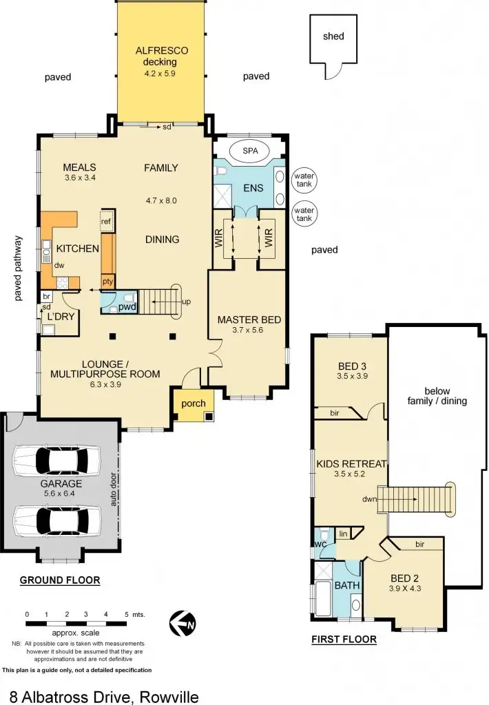 Floorplan of Homely house listing, 8 Albatross Drive, Rowville VIC 3178