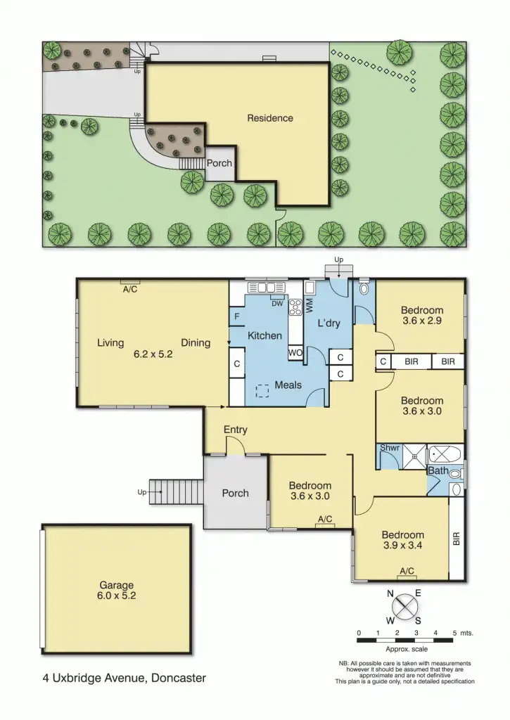 Floorplan of Homely house listing, 4 Uxbridge Avenue, Doncaster VIC 3108