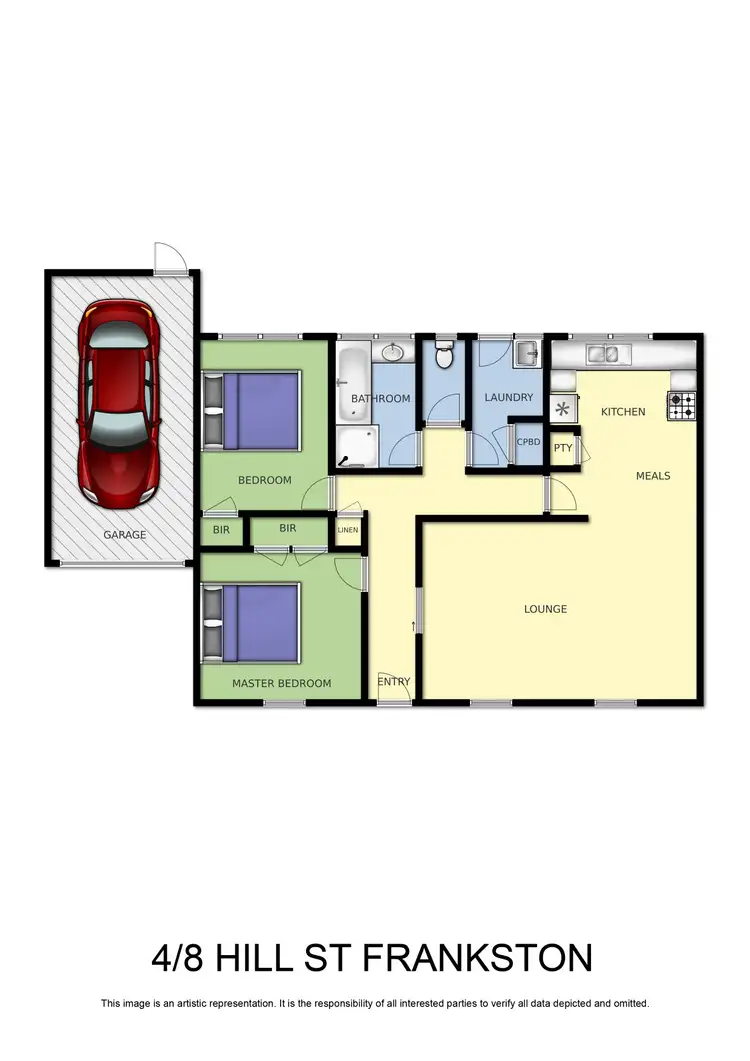 Floorplan of Homely unit listing, 4/8 Hill Street, Frankston VIC 3199