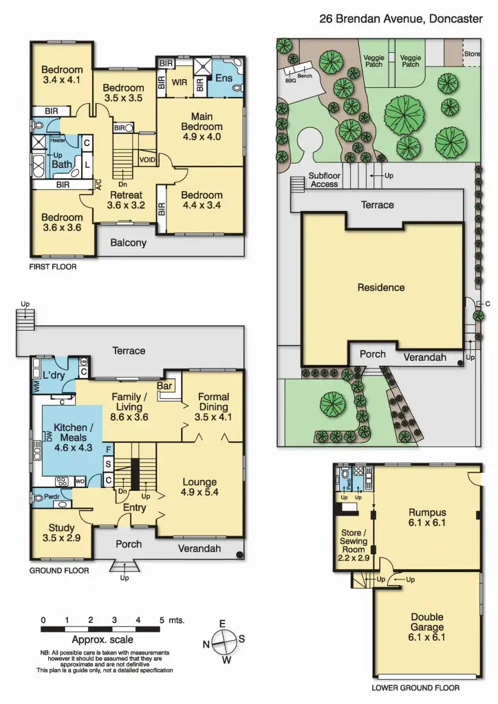 Floorplan of Homely house listing, 26 Brendan Avenue, Doncaster VIC 3108